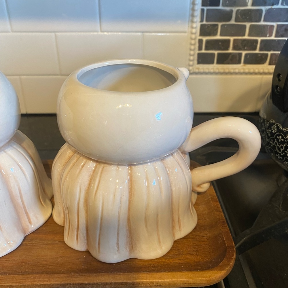 Johanna Parker Halloween Set of 2 Figural Kooky Spooky Ghost Mugs - Picture 6 of 6